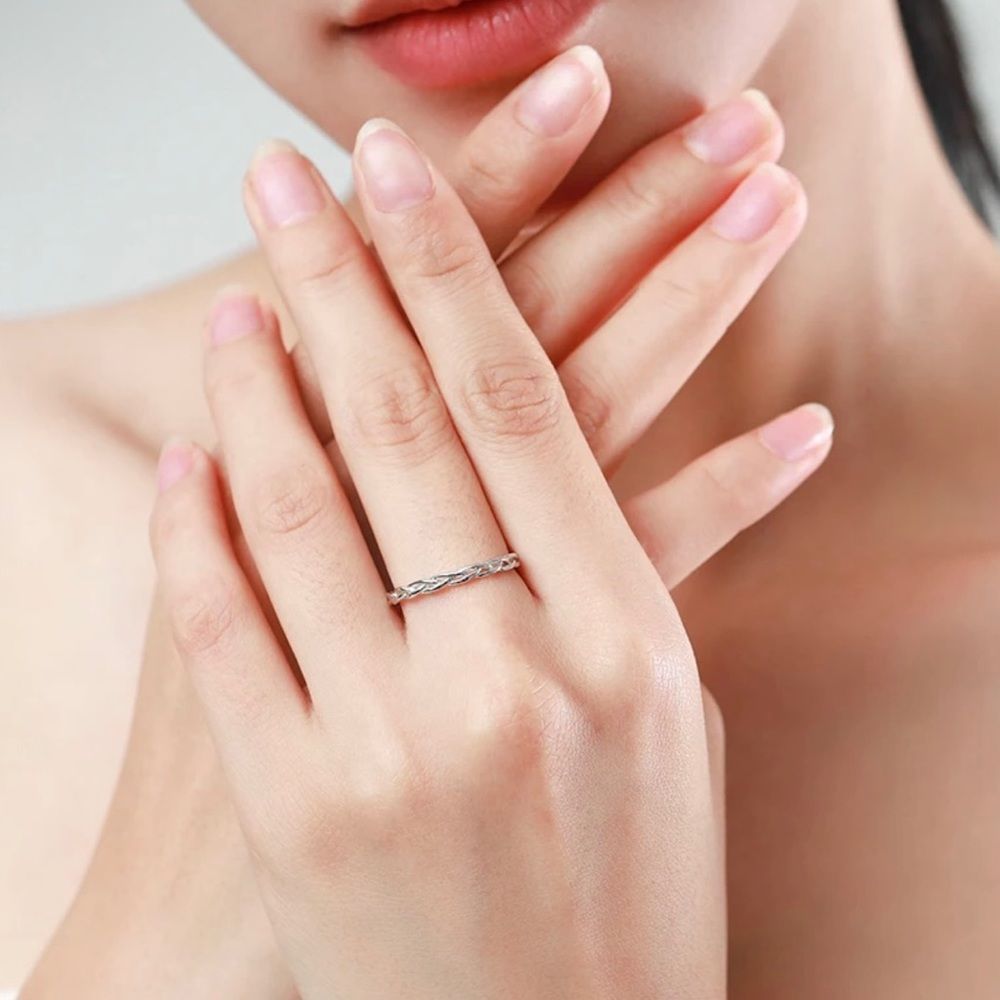 Sterling Silver Minimalist Stackable Rings - Picture 2 of 5